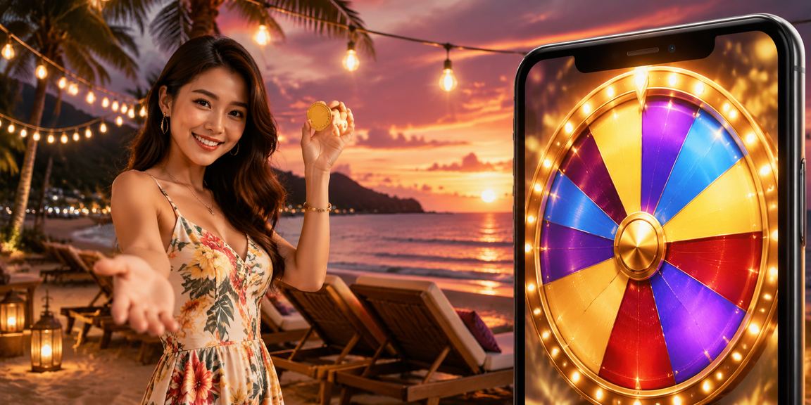 Pengguna Pulau Pinang bermain permainan meja lucky draw gaya Melayu di 711